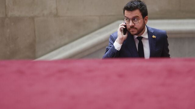 El presidente de la Generalitat, Pere Aragonés