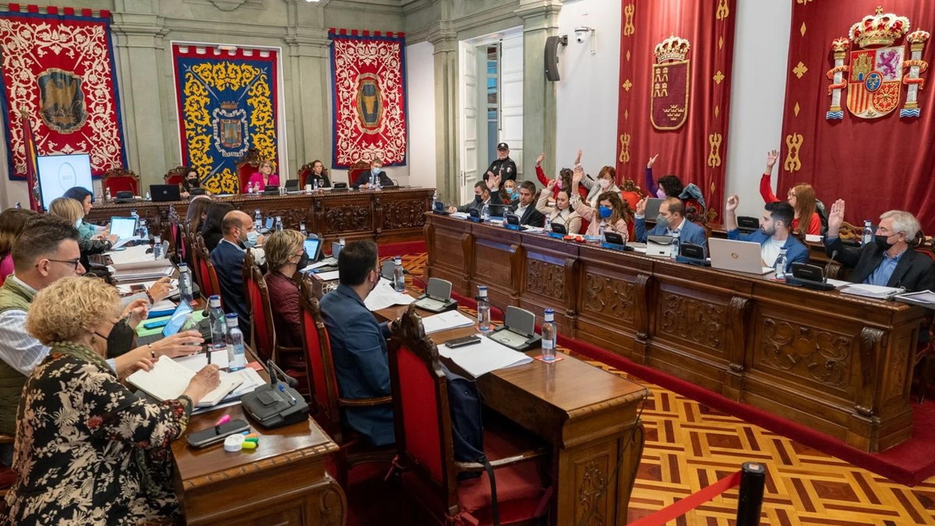 Pleno ordinario del Ayuntamiento de Cartagena correspondiente al mes de abril de 2022.