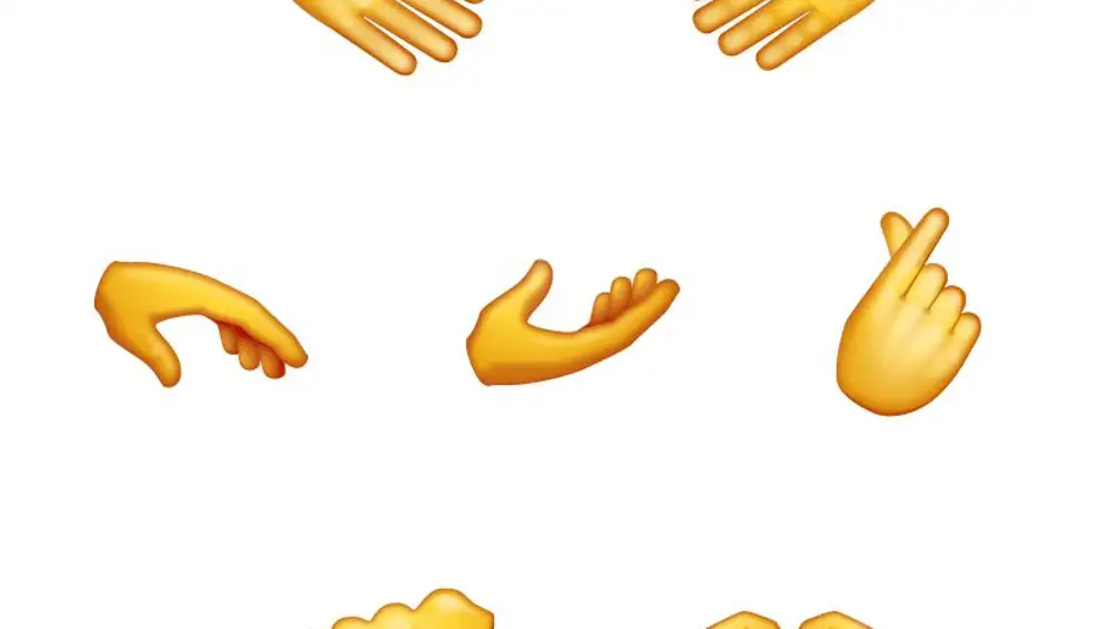 Más emojis de manos en WhatsApp.