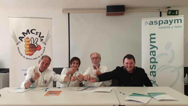 ASPAYM Castilla y León y Asociación de Motoclubes de Valladolid suscriben el acuerdo de colaboración