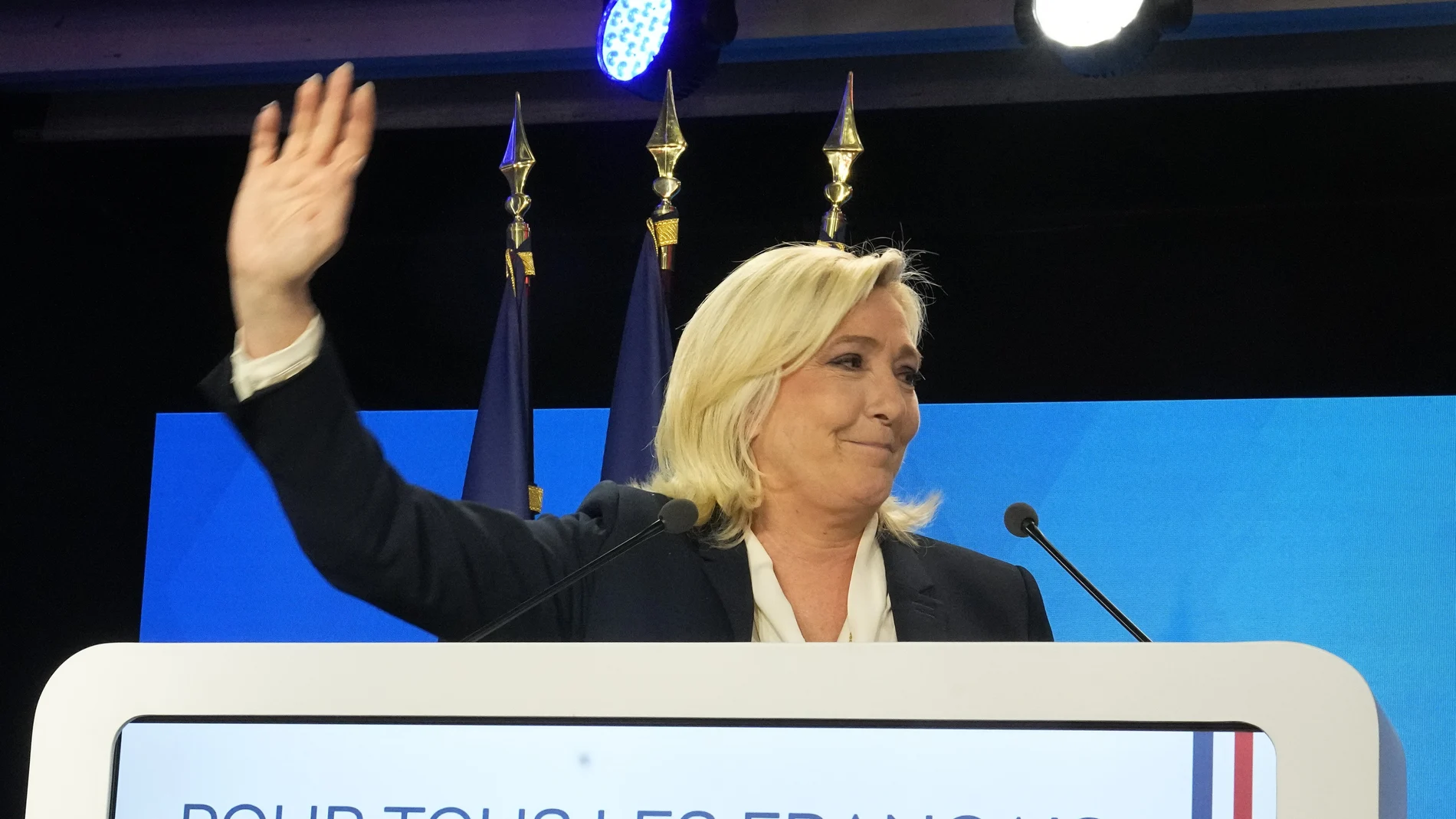 La líder ultraderechista, Marine Le Pen