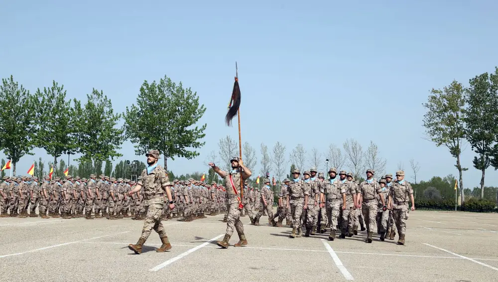 Acto de despedida del Contingente EUTM MALÍ XX en la Base El Empecinado, en Valladolid