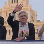Carlo Ancelotti, en La Cibeles