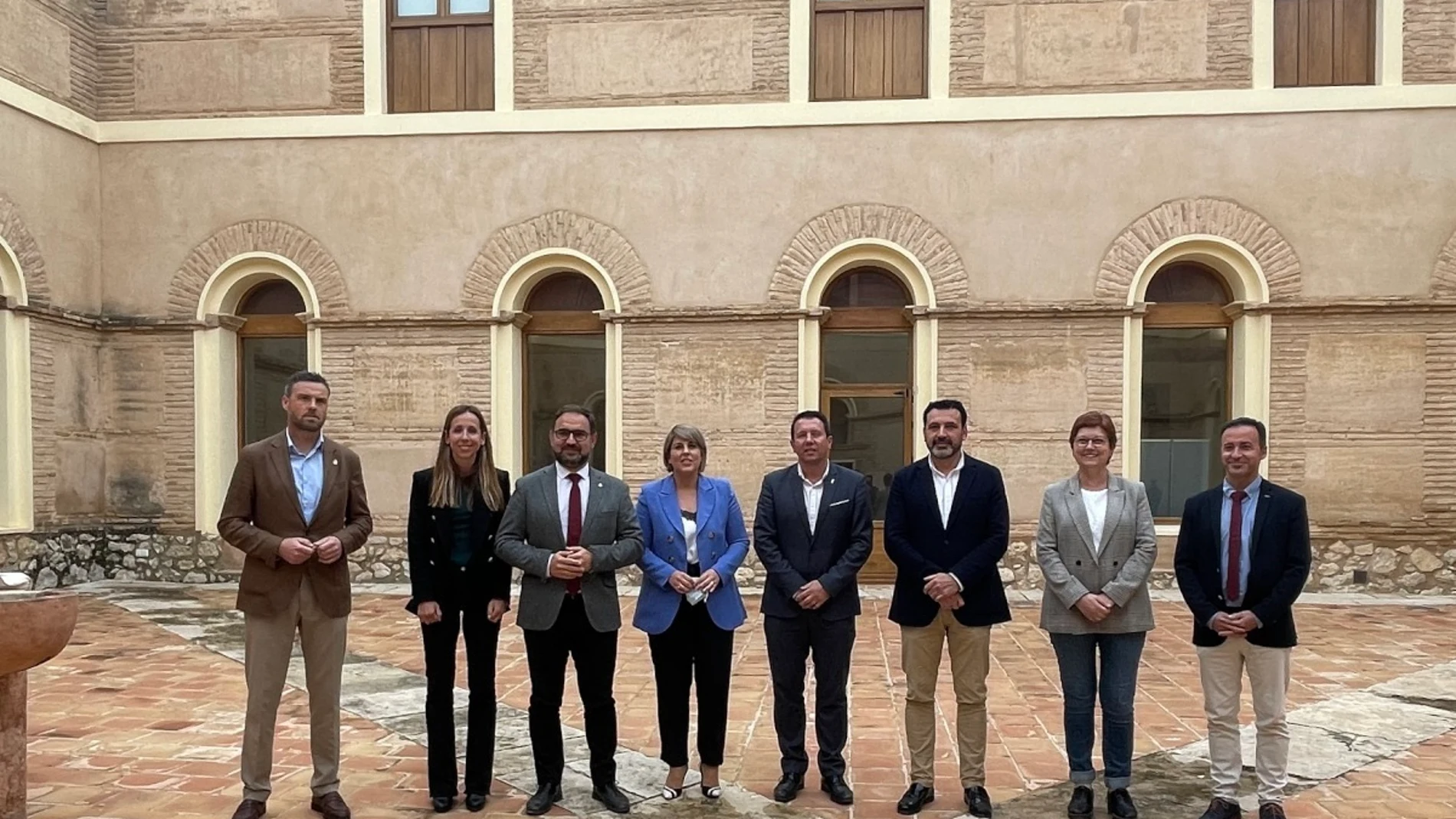 Reunión de alcaldes de la Red de Conjuntos Históricos de la Región de Murcia celebrada en Mula
