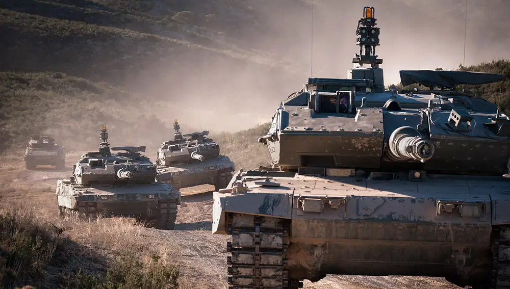 Carros de combate Leopardo del Ejército de Tierra español
