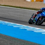 Álex Rins, en el GP de España en Jerez