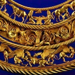 Pectoral de oro escita que data del siglo IV