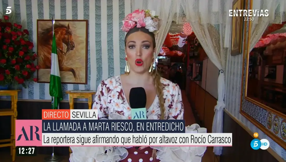 Marta Riesco en 'El programa de Ana Rosa'