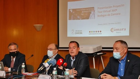 Presentación del "Tour Virtual" del Vino por parte de la Diputación y la Cámara de Zamora