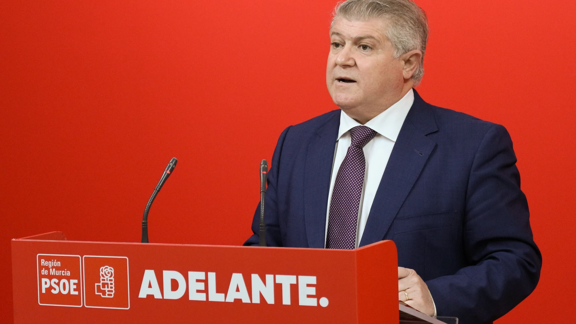 El secretario general del Partido Socialista de la Región de Murcia (PSRM), Pepe Vélez