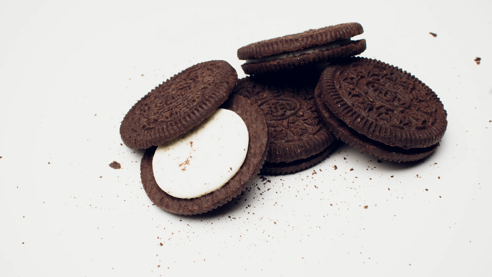 galleta oreo abierta