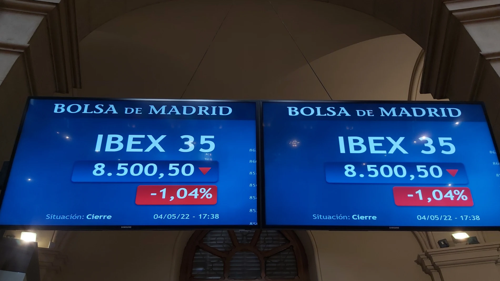 La bolsa española bajó un 1,04 % este miércoles