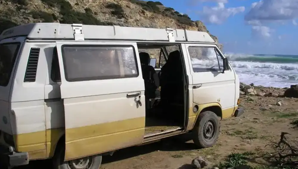 Image of the van in which Brueckner lived on the day of Madeleine McCann's disappearance
