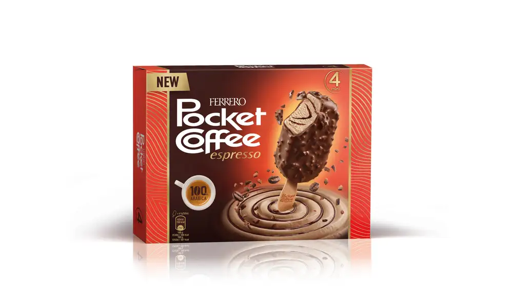 Pocket Coffee, helados de Ferrero