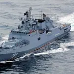 La fragata rusa Almirante Makarov