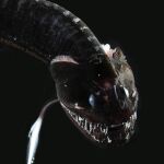 El Idiacanthus antrostomus, uno de los peces más oscuros del océano