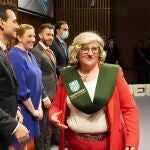 La consejera Isabel Blanco durante la clausura la Ceremonia de Graduación de la Universidad de la Experiencia