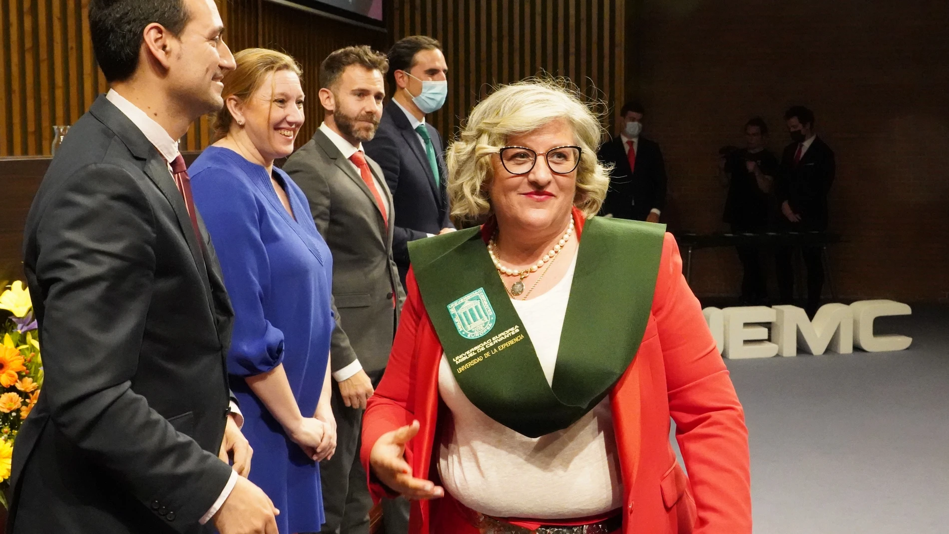 La consejera Isabel Blanco durante la clausura la Ceremonia de Graduación de la Universidad de la Experiencia
