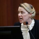 La actriz Amber Heard, en el juicio contra Depp. Reuters