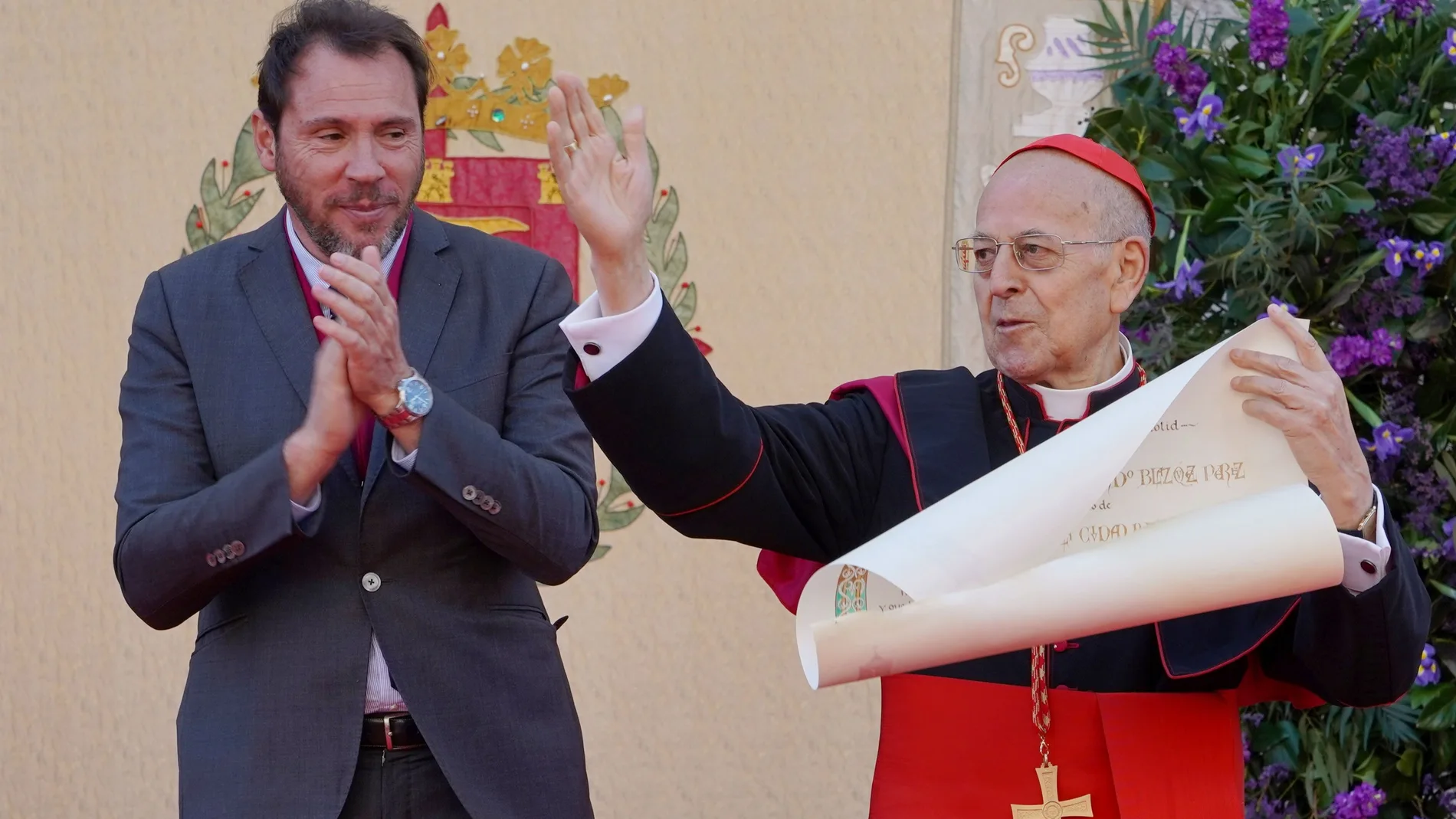 Acto de nombramiento del arzobispo de Valladolid, Ricardo Blázquez, como Hijo Predilecto de la ciudad.