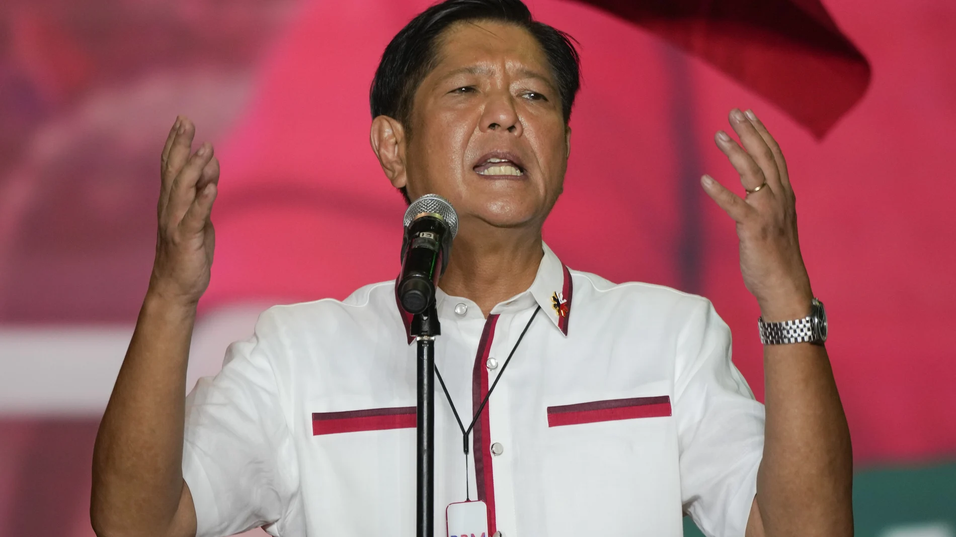 El candidato presidencial Ferdinand Marcos Jr