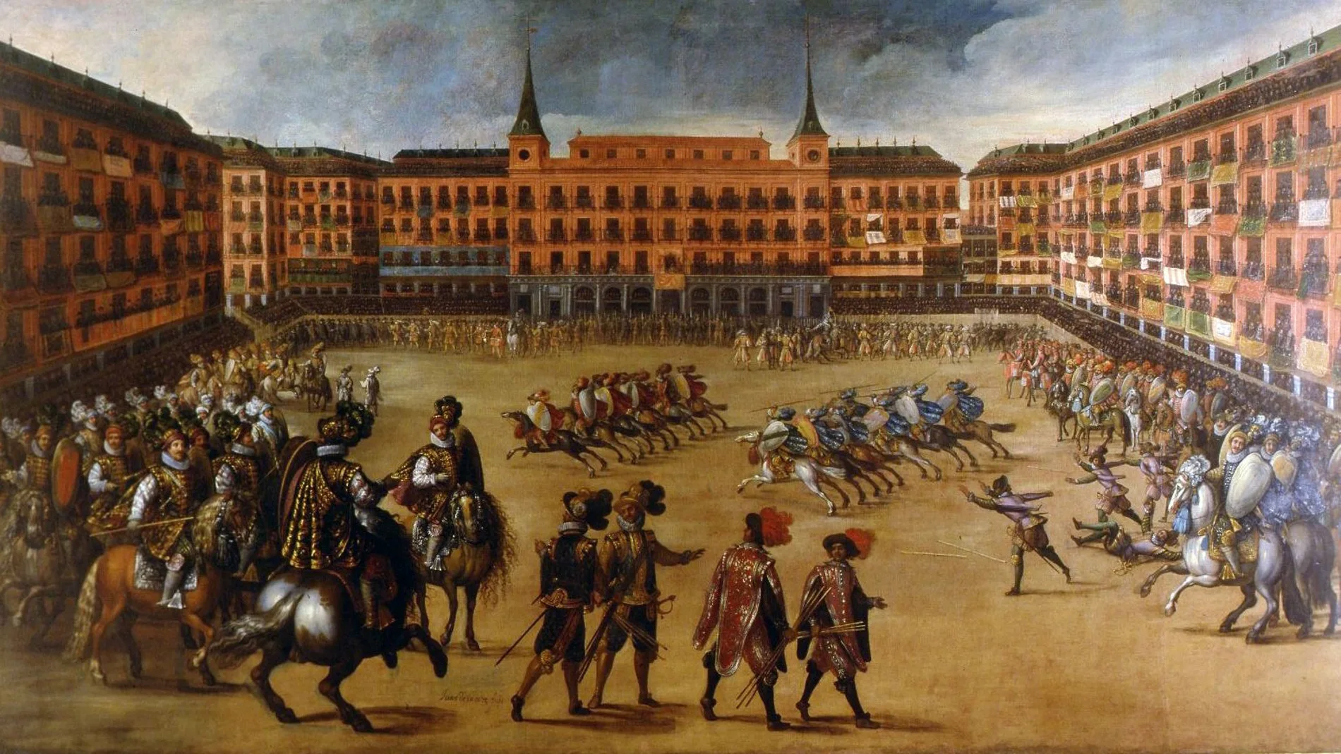 Fiesta en la Plaza Mayor (siglo XVII)