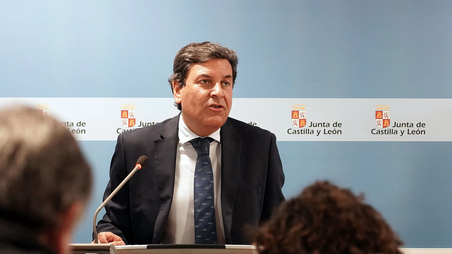 El consejero de Economía y Hacienda y portavoz, Carlos Fernández Carriedo
