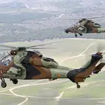 Imagen de dos de los helicópteros Tigre del Ejército de Tierra