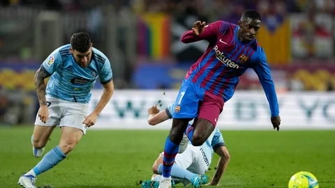 Dembélé fue imparable para la defensa del Celta