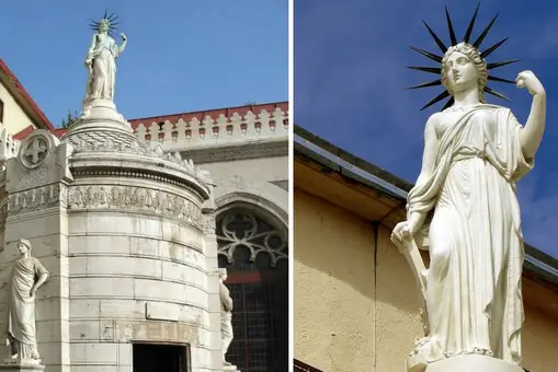 La historia de bares que esconde la Estatua de la Libertad de Madrid