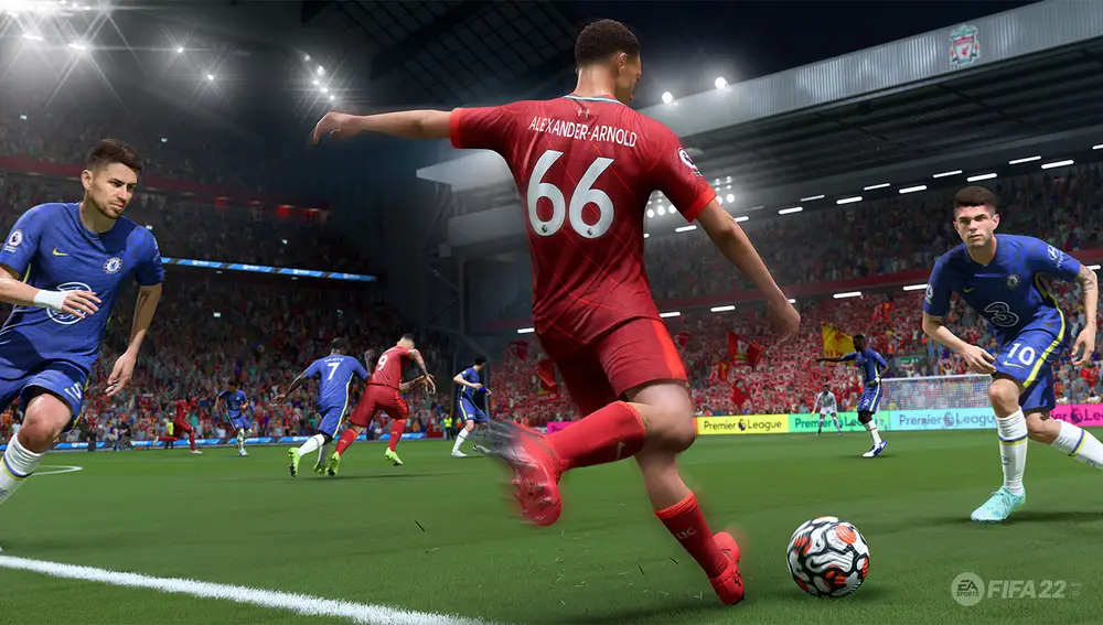 Captura del penúltimo FIFA de Electronic Arts.