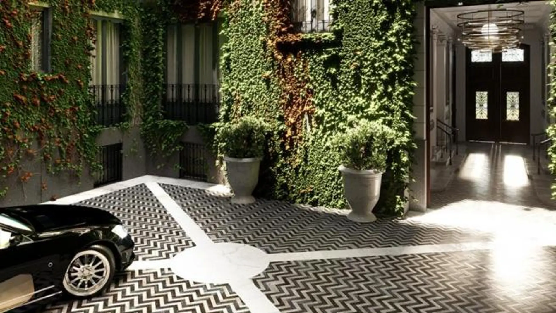 Patio interior del complejo Villa de París.