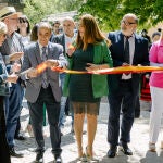 La delegada del Gobierno, Virginia Barcones, en la inauguración de la Feria de Almazán, en Soria