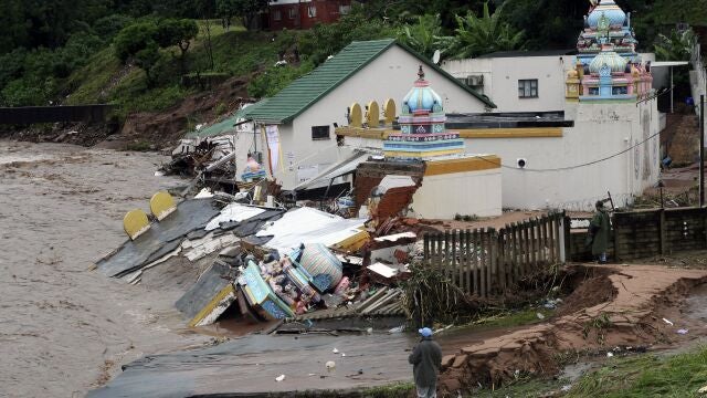 Inundaciones en Durban en abril de 2022.