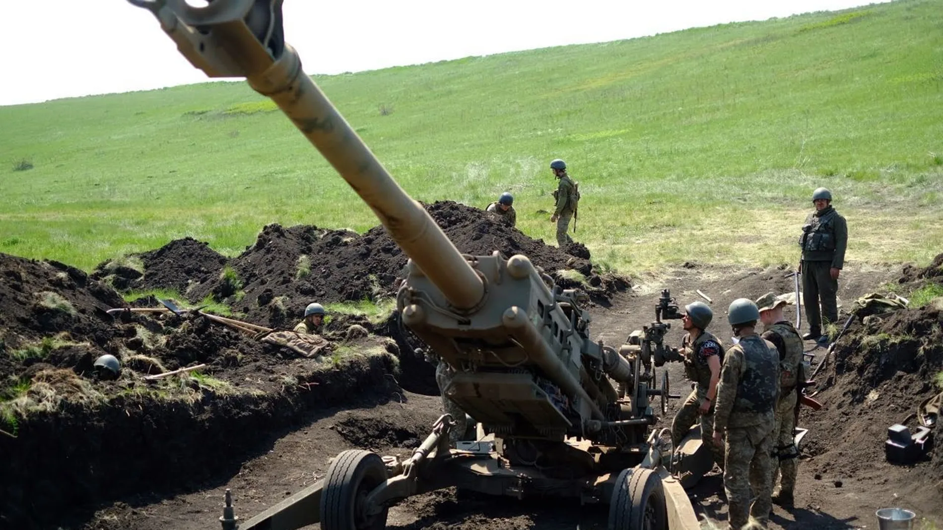 Los obuses M777 estadounidenses hoy usado por las tropas ucranianas