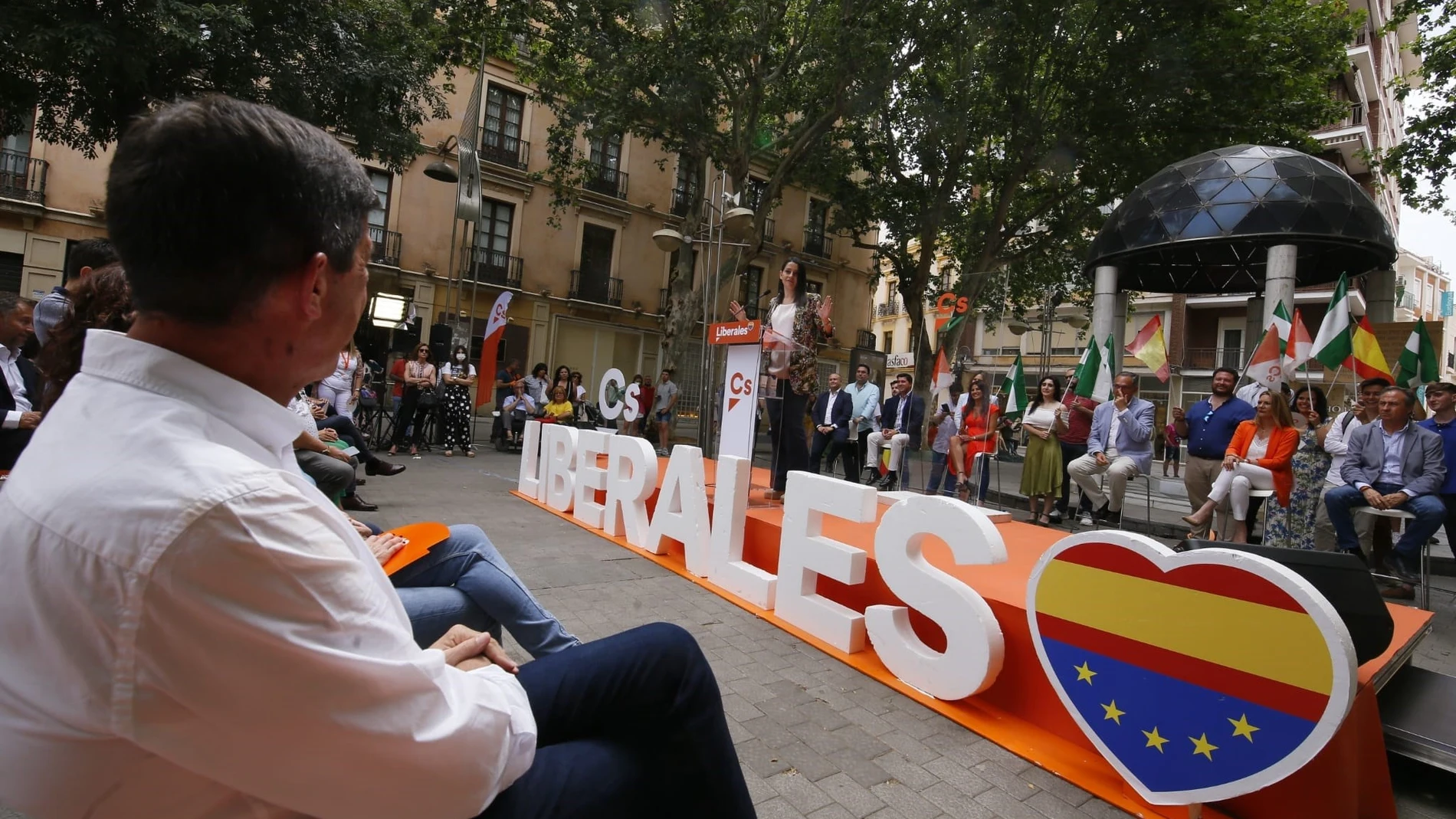 La presidenta de Cs, Inés Arrimadas, en la presentación de candidaturas de Cs a las elecciones andaluzas