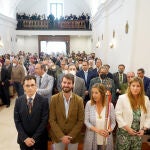 El vicepresidente de la Junta de Castilla y León, Juan García-Gallardo, junto a la delegada Raquel Alonso, Víctor García Monge y Pedro Herrero, entre otros, en la celebración de San Isidro