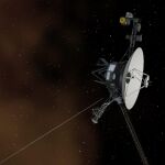 Representación artística de la sonda Voyager 1 en el medio interestelar