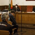El legionario acusado de asesinar el 8 de febrero de 2020 a su expareja en Zadin en la Audiencia de Granada para ser juzgado. ÁLEX CÁMARA / EUROPA PRESS