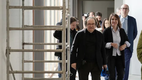 La consejera de Educación, Rocío Lucas, visita las obras en la futura Escuela de Arte de Valladolid