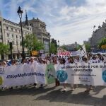 Marcha de médicos de los hospitales públicos madrileños en huelga