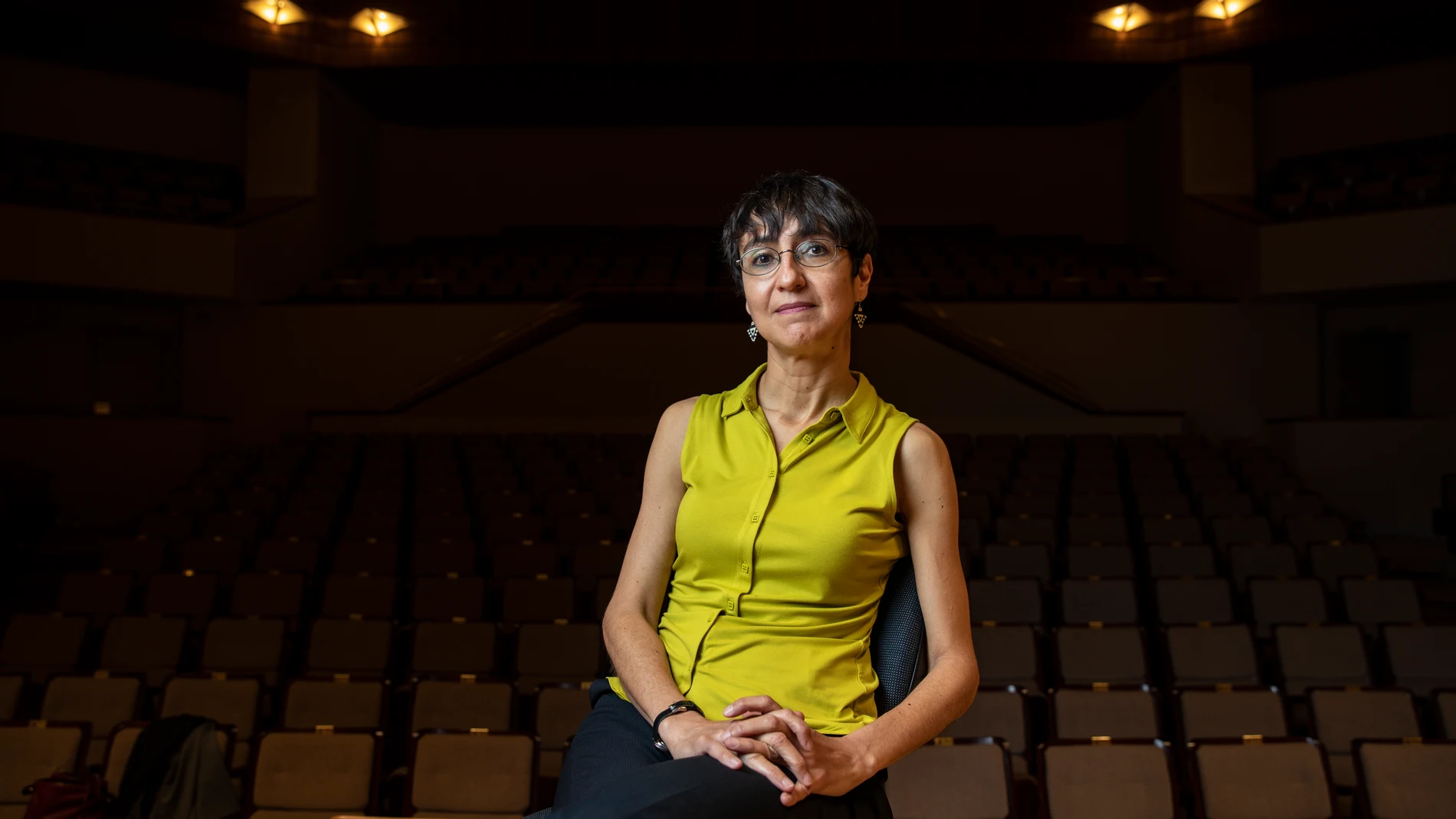 Elena Mendoza, compositora, en el Auditorio Nacional de Madrid