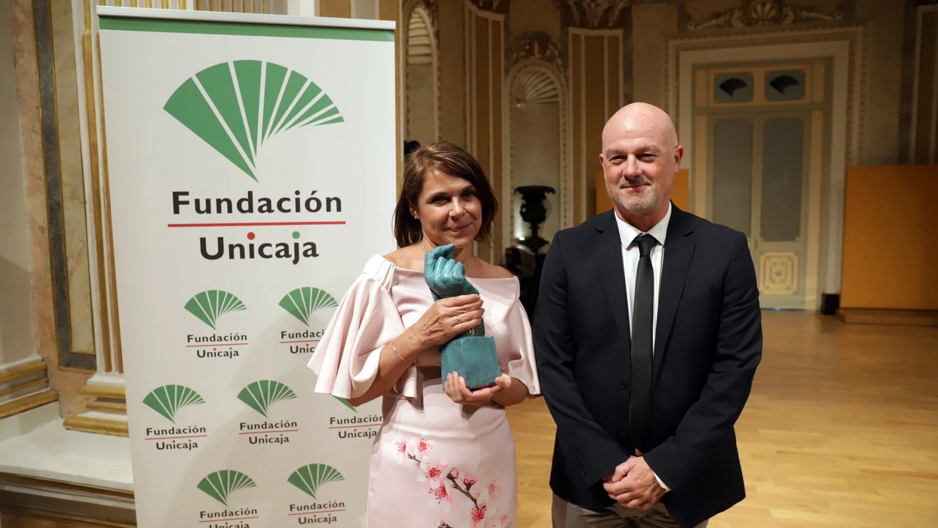 Natalia Catalá tras la entrega del premio
