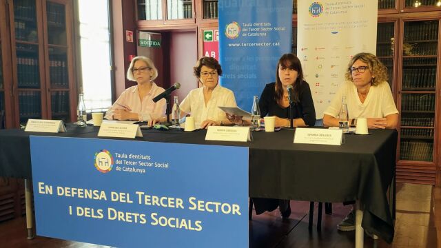 La Taula del Tercer Sector y representantes de entidades social denuncian la insostenibilidad de la situación que están viviendo