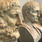 Retratos de pensadores y escritores de la antigüedad grecolatina que ahora se exhiben en el Museo del Prado
