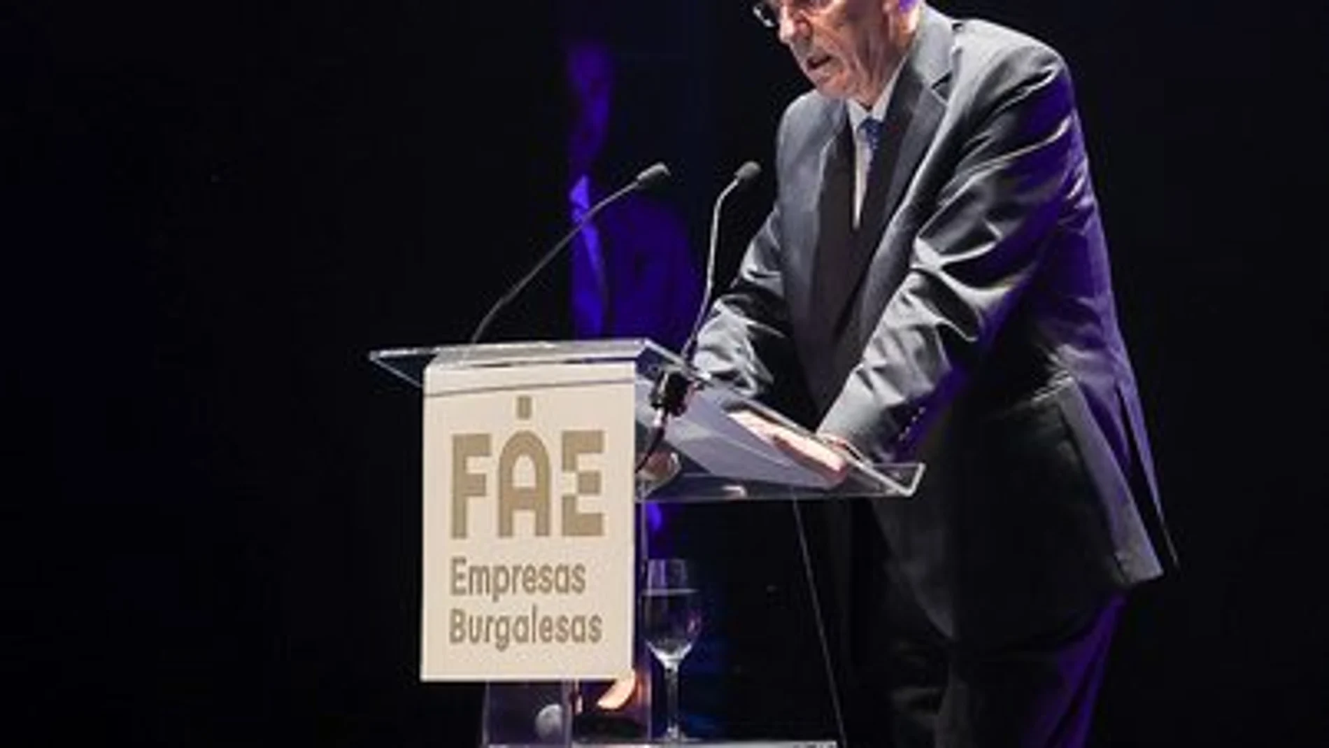 Ángel Benavente, presidente de los empresarios de Burgos en la gala