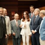 El presidente de las Cortes de Castilla y León recibe a varios de sus homólogos anteriores