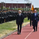 El ministro del Interior, Fernando Grande-Marlaska, en la jura de nuevos policías nacionales en Ávila