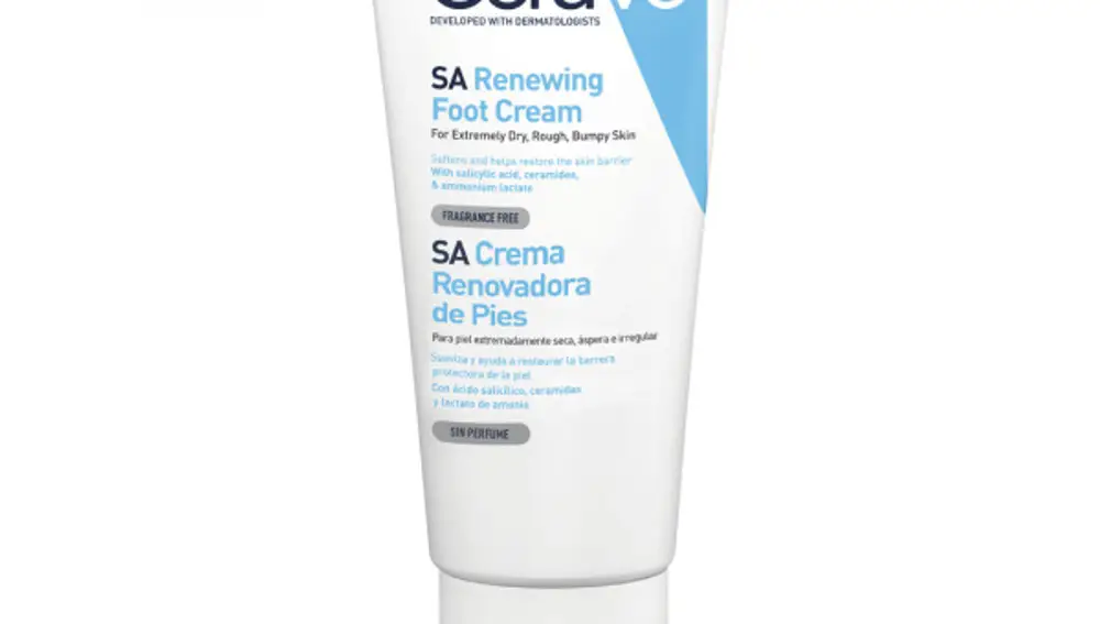 Crema Renovadora de Pies con Ácido Salicílico, de Cerave