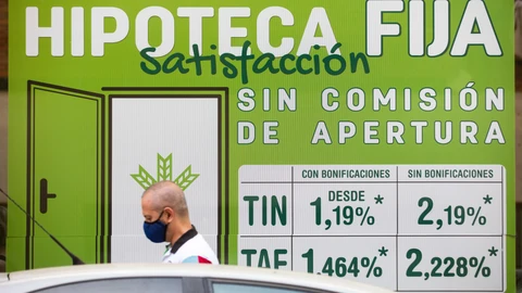 Anuncio de una hipoteca de una entidad bancaria